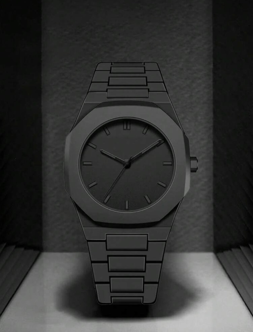 Matt Black Unisex Quartz Watch