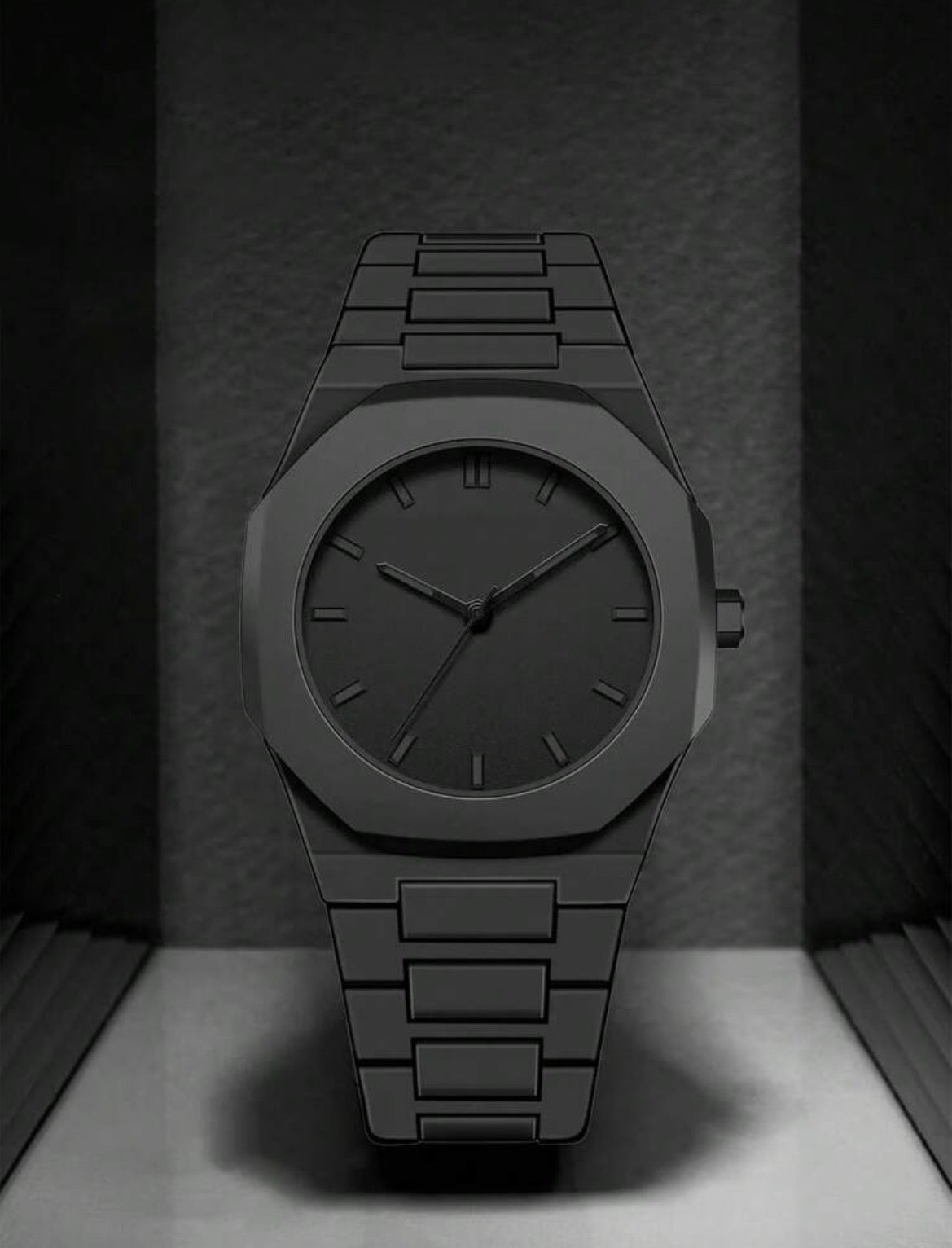 Matt Black Unisex Quartz Watch