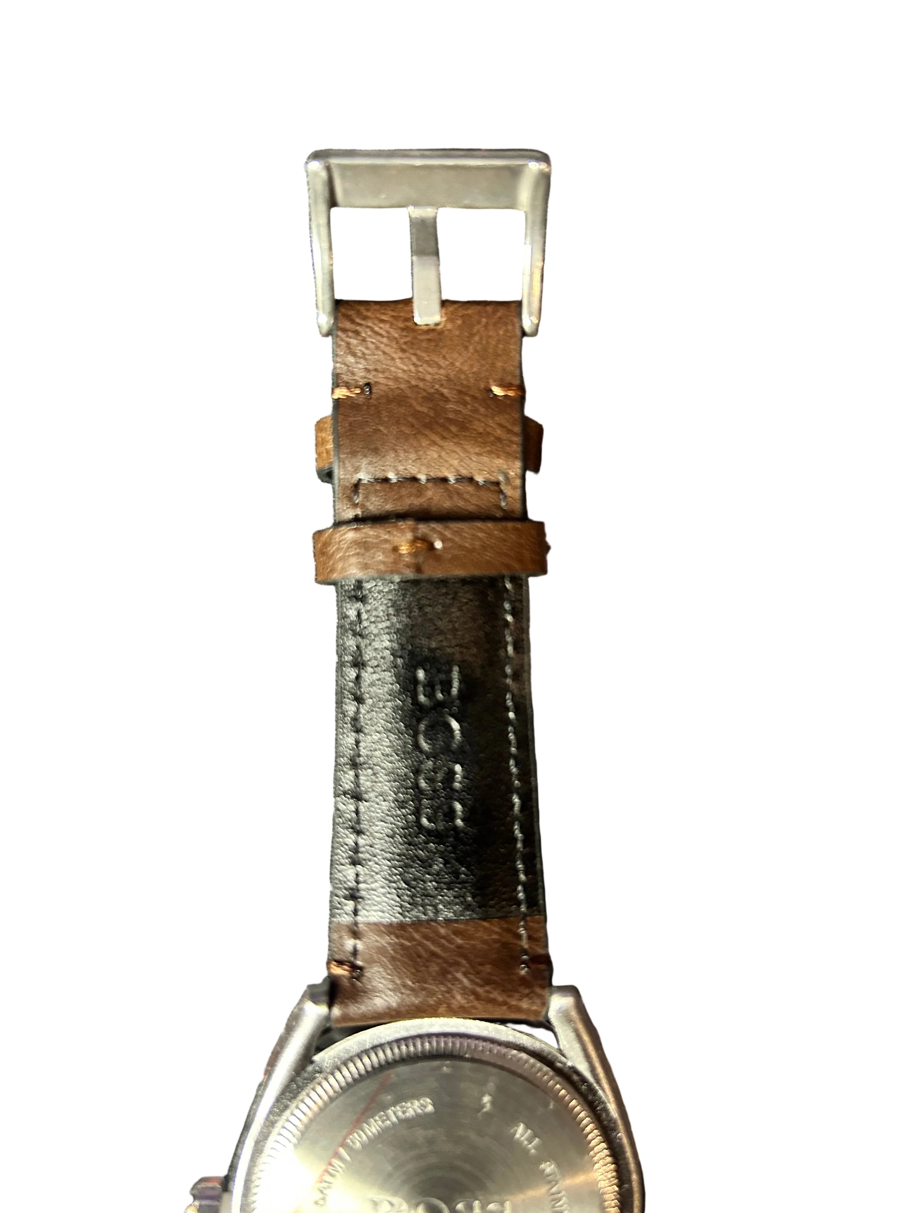 Boss Dark Brown Leather Strap Watch