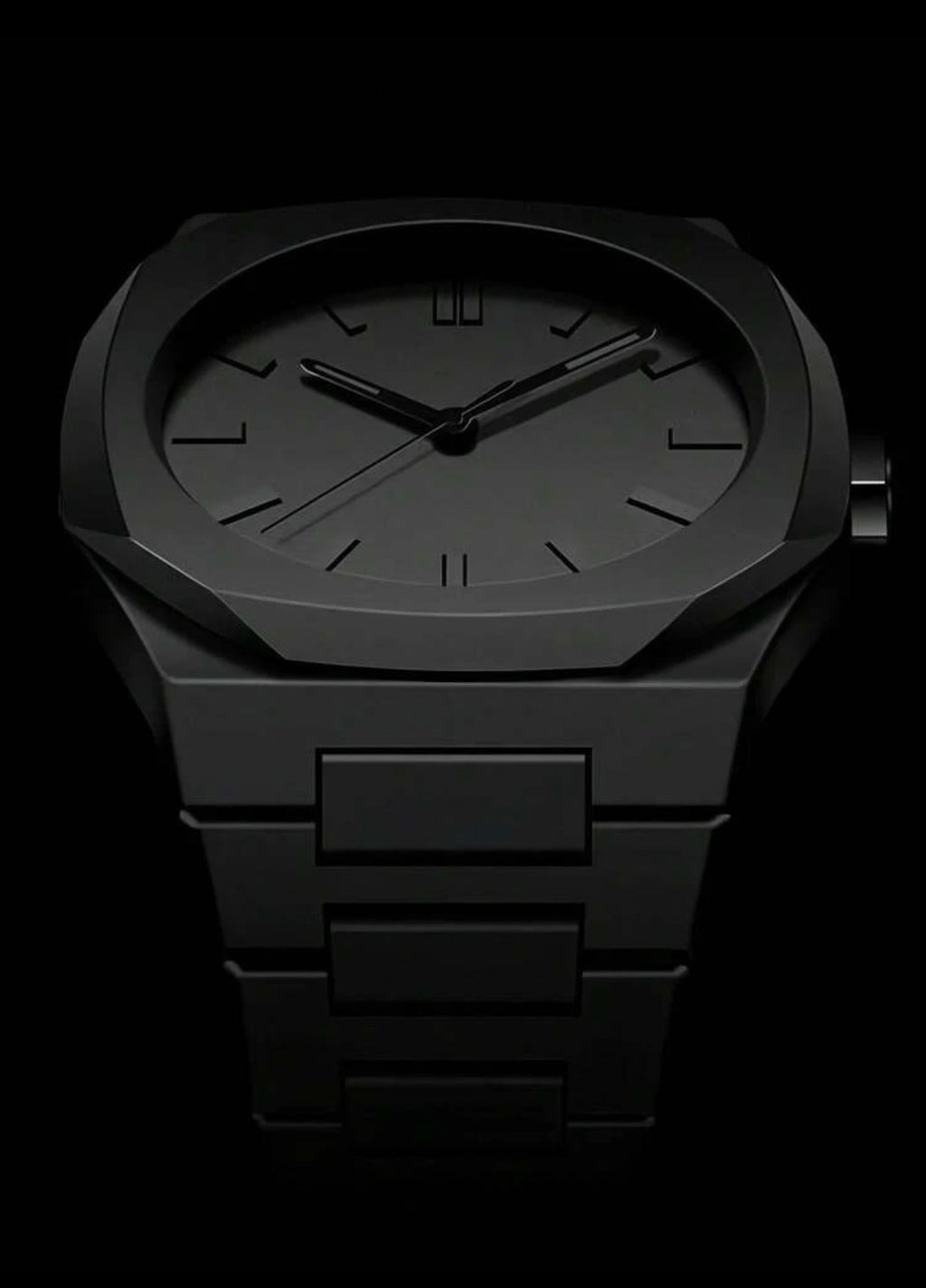 Matt Black Unisex Quartz Watch