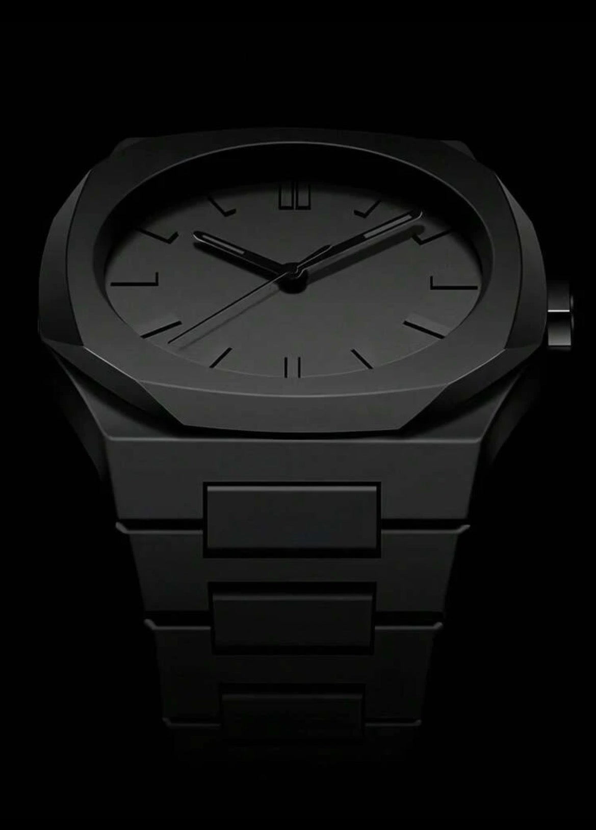 Matt Black Unisex Quartz Watch