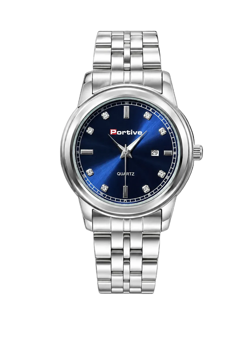Portive Royal Blue Dial Waterproof Watch