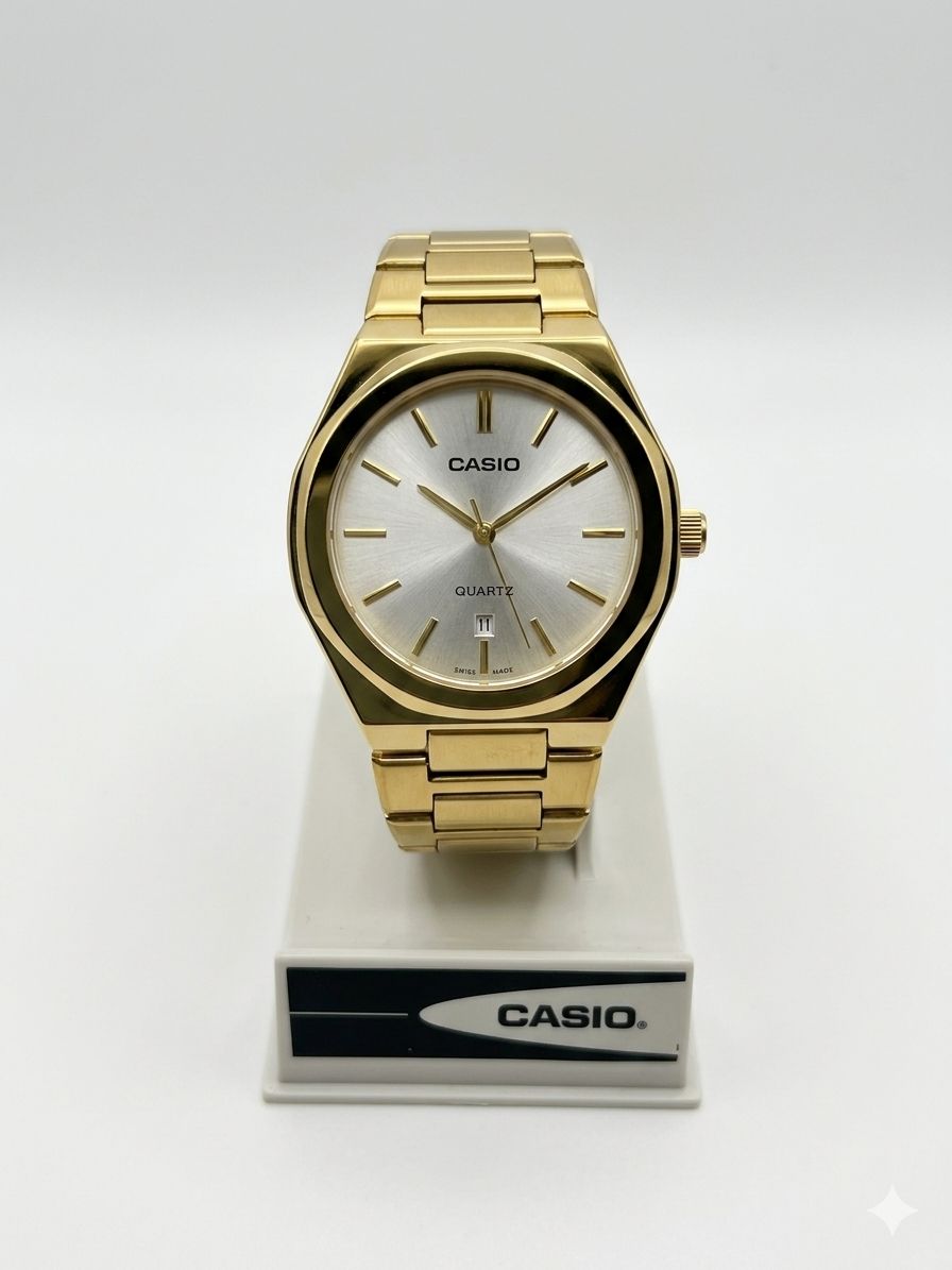 Casio Champaign Dial Analog Dh ate watc