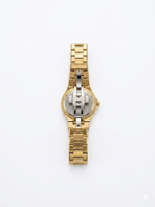 Casio Champaign Dial Analog Dh ate watc